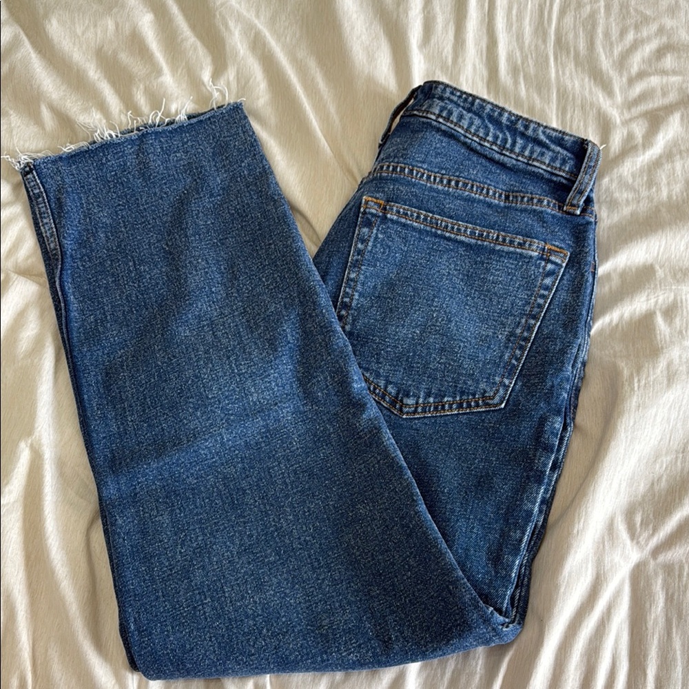 Abercrombie & Fitch Zoe Natural Rise Women's Blue Jeans